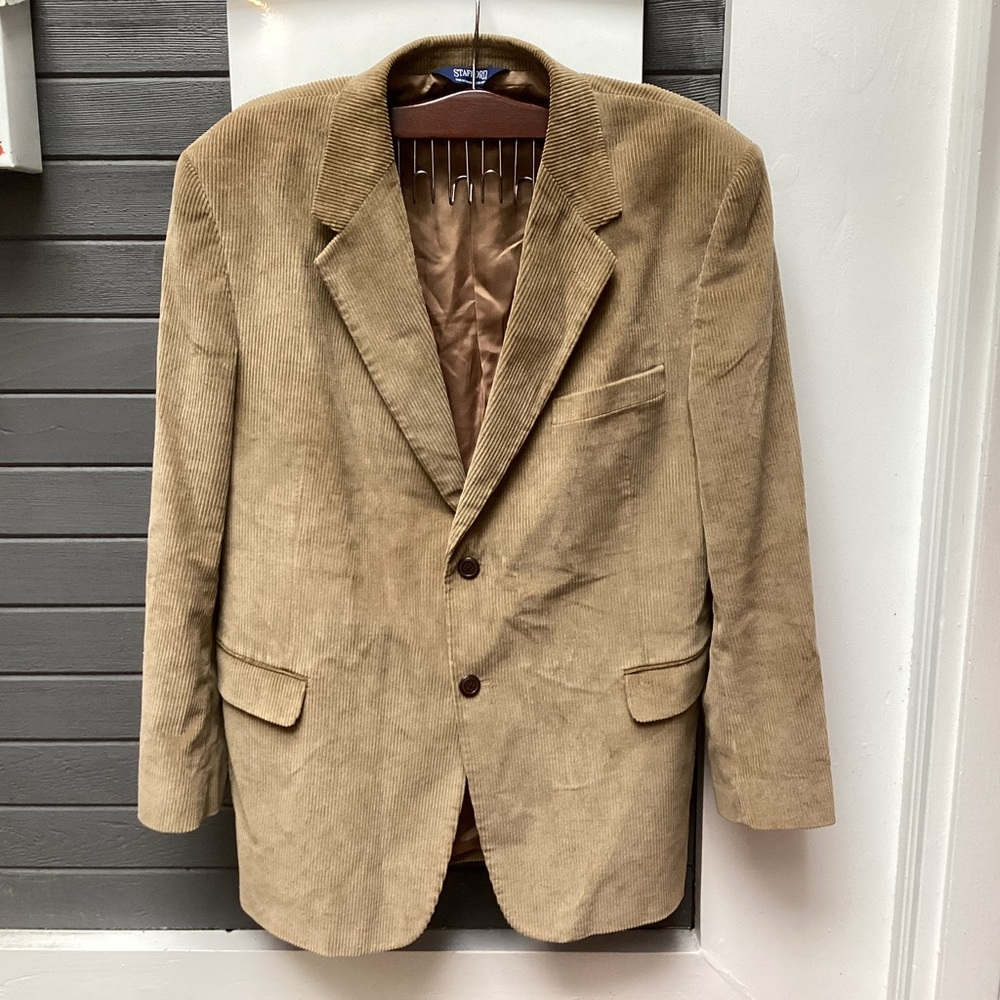 Stafford Corduroy Sports Coat, Tan
Sz 46R